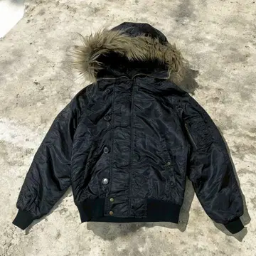 n2b 플라이트 자켓 y2k 퍼 쇼트 기장 블랙 퍼 자켓