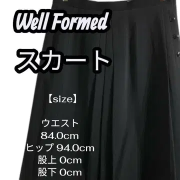 Well Formed 블랙 플레어 스커트