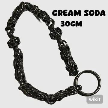 [초레어] CREAM SODA 지갑 체인 해골