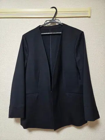 린넨 라이크 노카라 자켓