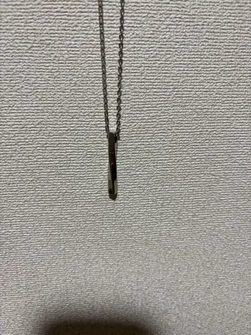 실버 바 목걸이