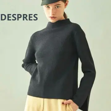 새상품 울 실크 캐시미어 니트 다크 블루 DESPRES 37400엔