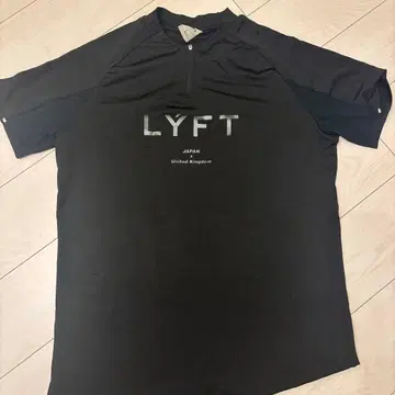 LYFT 블랙 T셔츠 지퍼 포함