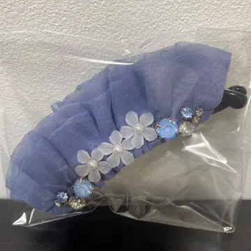 [ 새상품 ] 컴플렉스 비즈 바나나 클립 블루