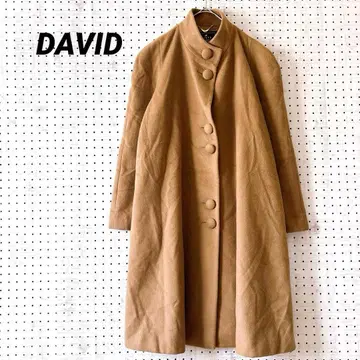 다비드 울 100% A라인 코트 스탠드 카라 (9AR) 일본제