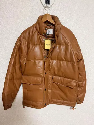 레어 RIGEL 다운 자켓 가죽 양가죽 사이즈 S 미사용 새상품