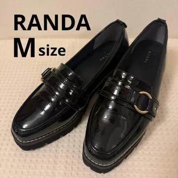 RANDA 블랙 로퍼 통굽 M 사이즈 새상품급