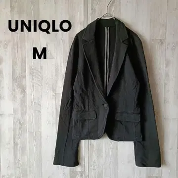 유니클로 스트레치 저지 테일러드 자켓 M 블랙