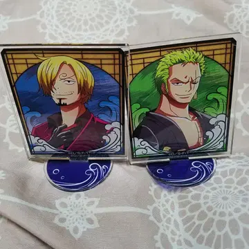 상디 조로 아크릴 스탠드 오니가시마 원피스 토벌