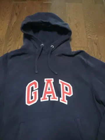 GAP 후드티 리버스 위브 XL 네이비 택 올드 갭