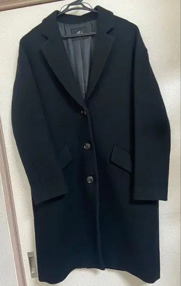 FRAMeWORK 블랙 체스터 코트