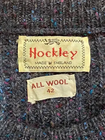 네프 들어간! 빈티지 Hockley 울 스웨터 다크 그레이 42