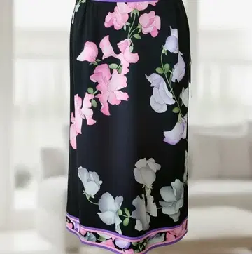 택 포함 새상품 빅 사이즈 44 레오나르 스커트 42 허리 82cm 블랙