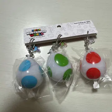 USJ 유니버셜 요시의 알 빛나는 키링 슈퍼 마리오 브라더스