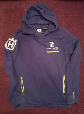 Husqvarna 후드 부착 후드티 M 네이비