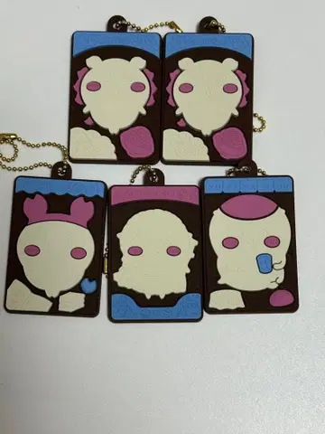 치이카와 (먼작귀) 캐릭터 파키 러버 스트랩 5개 세트