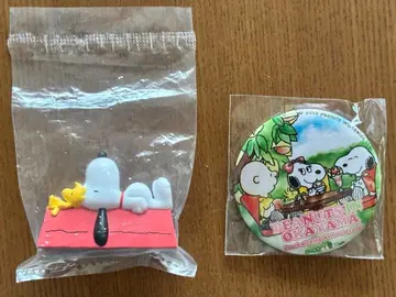 SNOOPY 반다이 끼우는 겁니다. 스누피타운 캔뱃지 오카야마