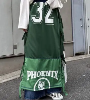 [미사용 새상품] 에신타 프린지 롱 스커트 리메이크 게임 셔츠