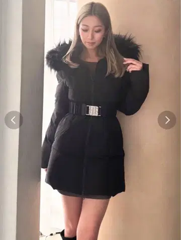 GYDA 벨트 포함 롱 다운 코트