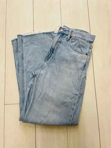 UNIQLO:C 와이드 스트레이트 청바지 블루