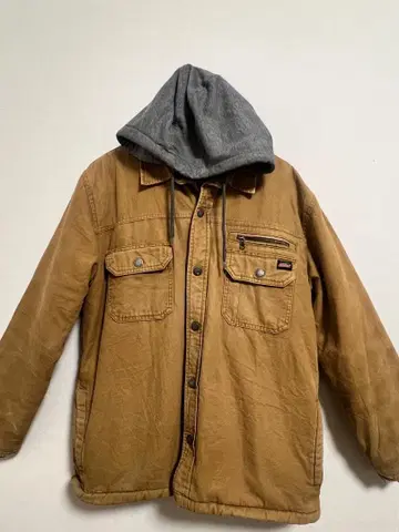 Dickies 후드 부착 충전솜 워크 자켓 브라운 즉시 품절 모델 계열