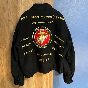 80s 투어 자켓 수베니어 자켓 밀리터리 자켓 USN
