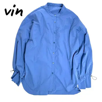 스콧 클럽 계열 vin 긴팔 블라우스 볼륨 소매 풍성한 개더 9호