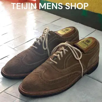 새상품급 테이진 남성용샵 스웨이드 윙팁 라이트 브라운 25.5