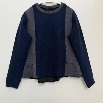 size 1 (M) BARNYARDSTORM 네이비 그레이 긴팔 티셔츠