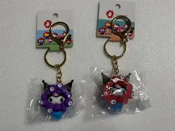 먀쿠먀쿠 산리오 키링 쿠로미 (파스텔 클리어) 세트