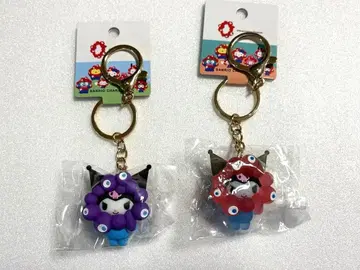 먀쿠먀쿠 산리오 키링 쿠로미 (파스텔 클리어) 세트