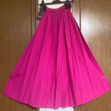 미사용 새상품 택 포함 BEAMS 롱 스커트 핑크