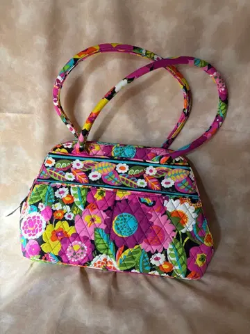 미사용 베라브래들리 꽃무늬 보스턴형 숄더백