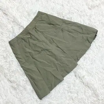 [띠어리] (0) 비대칭 미니 스커트 넓은 플리츠 심플 일본제