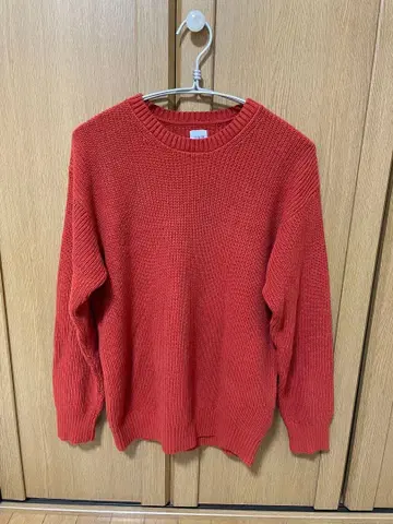 GAP 크루넥 스웨터 오렌지 XS