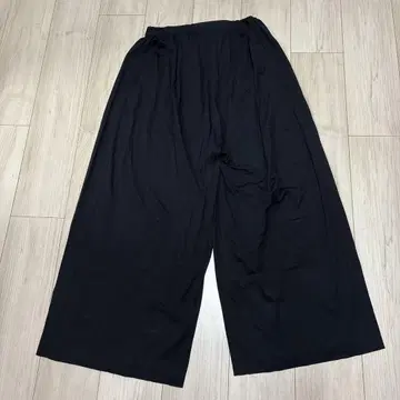 미즈이로 인드 코튼 와이드 팬츠 블랙