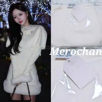 다리치 프리 사이즈 비쥬 케이프 니트 미니 원피스