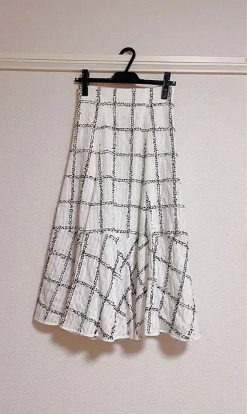 JUSGLITTY 체크 자카드 스커트 0 사이즈