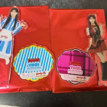 AKB48 웬디즈 야기 아이츠키 아크릴 스탠드 2세트