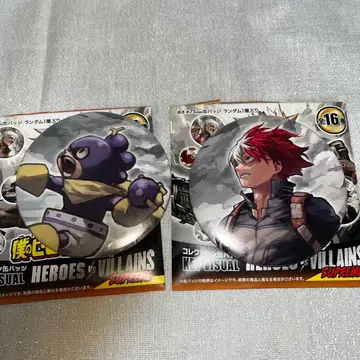 히로아카 원화전 캔뱃지 토도로키 쇼토, 미네타 미노루 2점