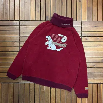 90s Santaworld 터틀넥 플리스 풀오버