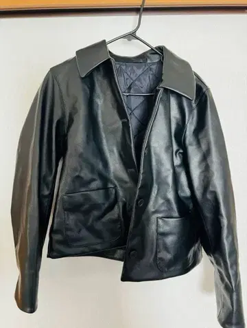 코팅 숏 자켓 미사용 새상품급