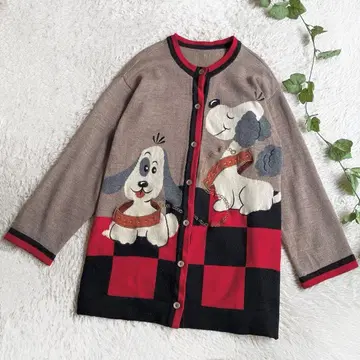 개 자수 가디건 * 아이스버그 갈피 다스훈트 랄프 로렌 계통