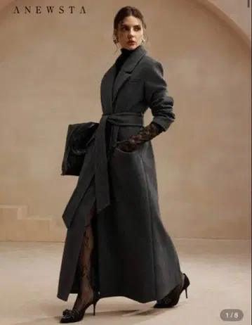 벨트 포함 롱 코트