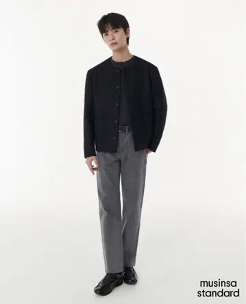 MUSINSA STANDARD ROUND NECK TWEED JACKET