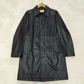 새상품급 MEN'S BIGI 소가죽 올 가죽 스텐카라 코트