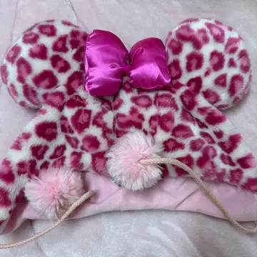 도쿄 디즈니 리조트 레오파드 무늬 미키 팬캡