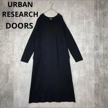 새상품급 URBAN RESEARCH doors 니트 원피스 블랙 겨울