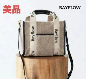새상품급 BAYFLOW 로고 테이프 보아 토트백 숄더백 2WAY
