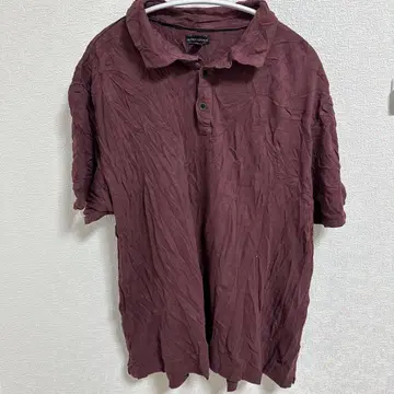 새상품급 BANANA REPUBLIC XL 버건디 피케 셔츠
